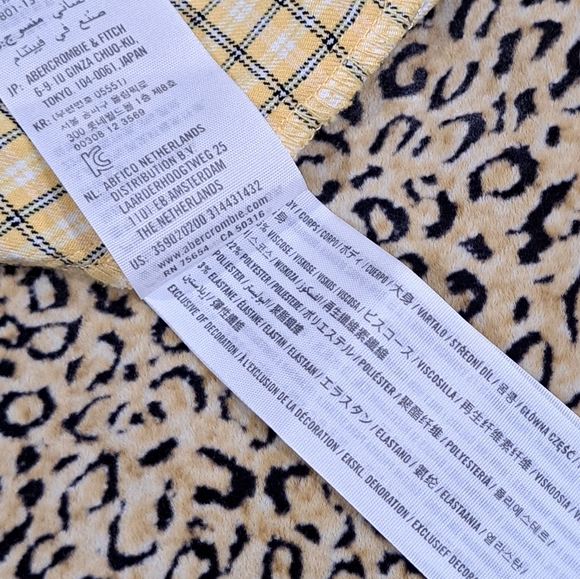 🌈HOLLISTER PASTEL YELLOW PLAID MINI DRESS-S - Picture 8 of 9